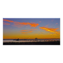 Sunset over Old Tampa Bay Art Photo