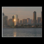 Sunset over San Diego postcards