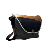 Sunset Over Snowy Mountains Commuter Bag