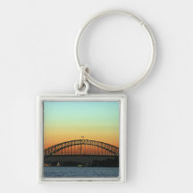 Sunset over Sydney Harbour Bridge, Australia Key Chain