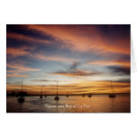 Sunset over the Bay of La Paz Card