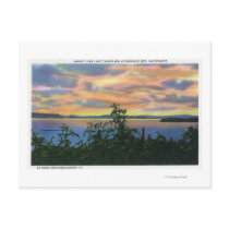Sunset over the Lake, Adirondack Mts in Post Cards