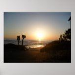 Sunset Over The Ocean Poster