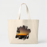 Sunset Over the Resort Tote Bags