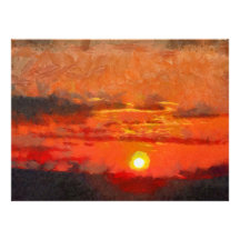 Sunset painting invitations