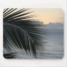 Sunset Palm Frond Mouse Pads