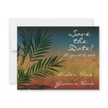 Sunset Palm Tree Branch Save the Date