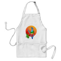 Sunset Parrot Apron