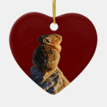 sunset pika christmas tree ornament