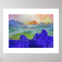 Sunset Rainbow Pictures Poster