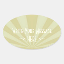 Sunset Rays Gold Sticker