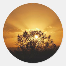 sunset rays stickers