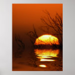 Sunset Reflections Poster posters