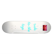 Sunset, ride to the top skateboard decks