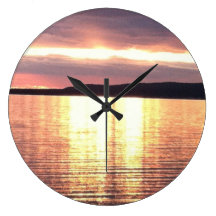 Sunset Round Wallclocks