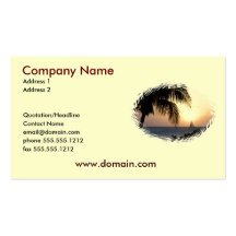 Sunset Sail Business Card