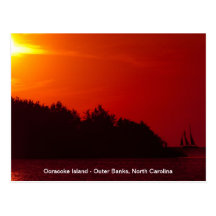Sunset Sail - Ocracoke Island Post Card