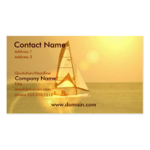Sunset Sailboat Business Card