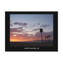 sunset : santa monica, ca post cards