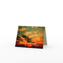 Sunset scripture Card