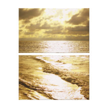 Sunset Splendour Split Wrapped Canvas Gallery Wrap Canvas