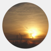 sunset sticker