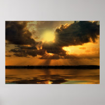 Sunset-sunburst-1 Posters