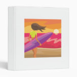 Sunset surfer binder