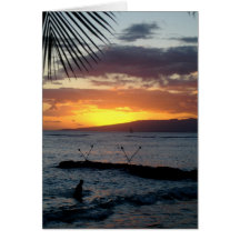 Sunset Swim Cards