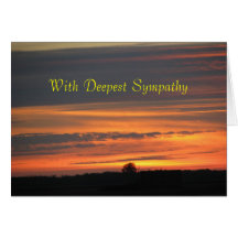 Sunset Sympathy Card