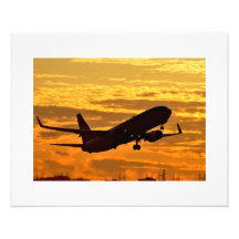Sunset Take Off Art Photo