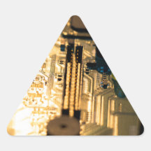 Sunset Technology Triangle Stickers