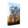 Sunset Through The Trees Gallery Wrapped Canvas