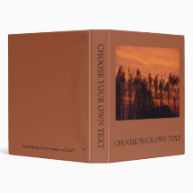 Sunset-Trees on Fire Vinyl Binders