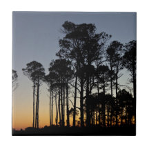 Sunset Trees Tile