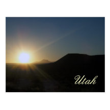 sunset : utah postcard