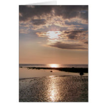 SUNSET WALES UK GREETING CARD