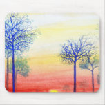 Sunset with Blue Trees mousepads