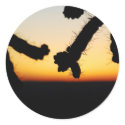 Sunset with Cactus stickers