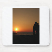 sunset with couple mousepads