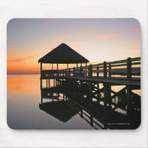 Sunset With Reflections Mouse Pad