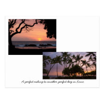 Sunsets in Kona Postcard