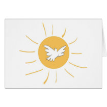 Sunshine and Dove Greeting Card