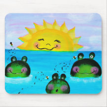 SUNSHINE AND FROG Mousepad