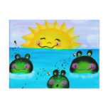 SUNSHINE and Frogs Postcard