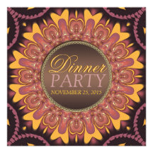 Sunshine Earth Love Dinner Party Invitation