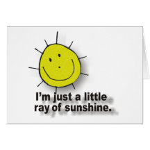 sunshine greeting card