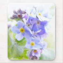 Sunshine On Blue Forget Me Nots Mousepads