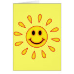 Sunshine Smiley Face Greeting Card