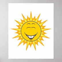 Sunshine Smiley Face Print